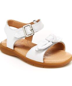 Stride Rite Girls SR Whitney Sandal, White, 13 Little Kid