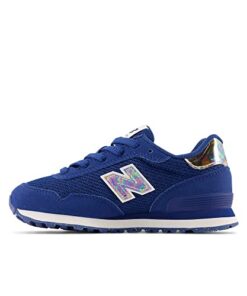 New Balance Kid’s 515 V1 Lace-up Sneaker, Atlantic Blue/White, 1 Little Kid