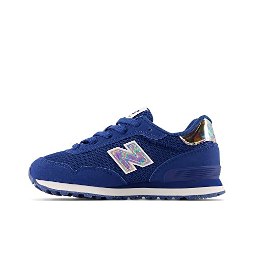 New Balance Kid’s 515 V1 Lace-up Sneaker, Atlantic Blue/White, 1 Little Kid