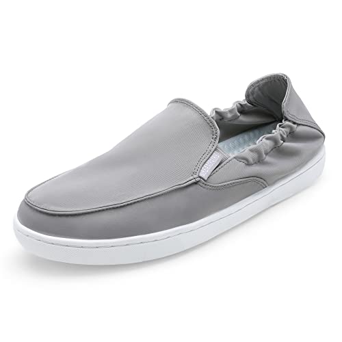 DREAM PAIRS Women’s Slip-ons Fashion Sneakers Comfortable Casual Loafers Shoes, Sdls2215w, Grey, Size 8.5
