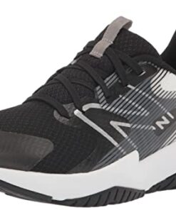 New Balance Kid’s Rave Run V2 Lace-up Sneaker, Black/White, 5.5 Wide Big Kid