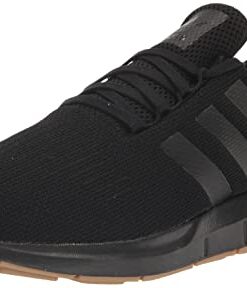 adidas Originals Men’s Swift Running Shoe, Black/Black/Gum, 10