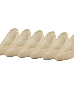 Peds Women’s Lightweight Low Cut No Show Socks, Multipairs, Nude (6-Pairs), Shoe Size: 5-10