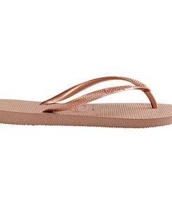 Havaianas Women’s Slim Flip Flop Sandal, Rose Gold, 9/10 M US