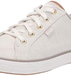 Keds Women’s Center II Sneaker, Gray Stripe, 7 Medium