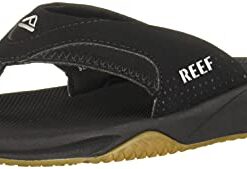 Reef Men’s Sandals, Fanning, Black/Silver, 11