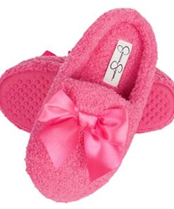 Jessica Simpson girls Casual Slipper, Fuschia, X-Large Little Kid US