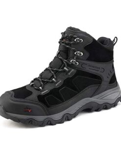 NORTIV 8 Mens Hiking Boots Waterproof Trekking Outdoor Mid Backpacking Mountaineering Shoes Js19004m,Size 13 Black