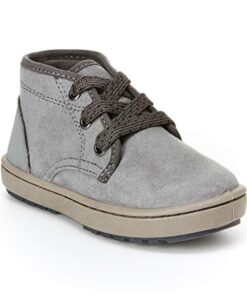 Simple Joys by Carter’s Unisex Noah Chukka Boot, Grey, 12 Little Kid (4-8 Years)