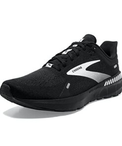 Brooks Men’s Launch GTS 9 Supportive Running Shoe – Black/White – 13