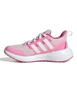 adidas Fortarun 2.0 Sneaker, Clear Pink/White/Bliss Pink, 3 US Unisex Little Kid
