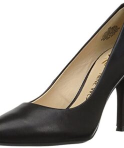 Nine West Women’s Fifth9x9 Pump, Black Leather, 7