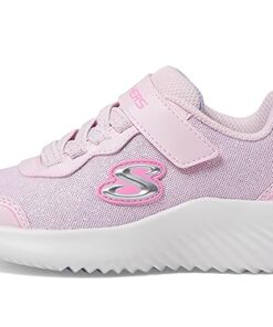 Skechers Kids Girls Bounder-Girly Groove Sneaker, Light Pink, 11.5 Little Kid