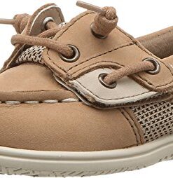 Sperry SHORESIDER JR Crib Shoe, Linen/Oat, 12 US Unisex Little Kid