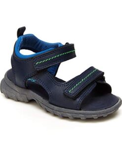 Simple Joys by Carter’s Boy’s Rowan Beach Sandal, Navy, 12 Little Kid