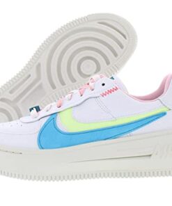 Nike Air Force 1 Platform Womens Shoes Size 8.5, Color: White/Baltic Blue