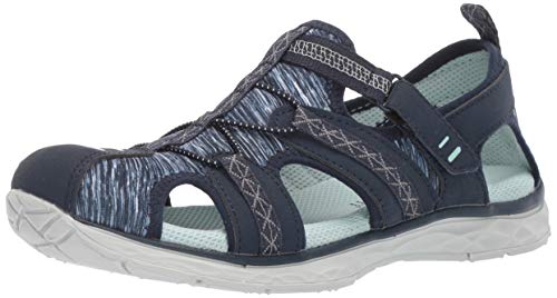 Dr. Scholl’s Shoes Women’s Andrews Fisherman Slip On Sandal,Navy Fabric,8.5