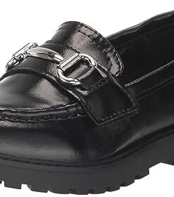 Steve Madden Girls Shoes Girls Adaptive Lando Loafer, Black, 3 Little Kid