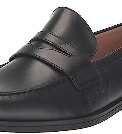 Cole Haan Women’s STASSI Penny Loafer, Black Leather, 7