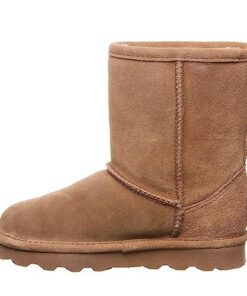 BEARPAW Elle Youth Hickory Size 4 | Youth’s Boot Classic Suede | Youth’s Slip On Boot | Comfortable Winter Boot