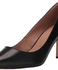 Cole Haan Women’s Mylah Heel Pump 75MM, Black Leather, 9