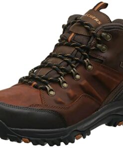 Skechers mens Relaxed Fit Resment Traven Hiking Boot, Dark Brown 1, 12 US