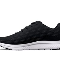 Under Armour Men’s Charged Impulse 3 Running Shoe, (001) Black/Black/Metallic Silver, 13