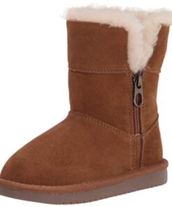 Koolaburra by UGG Unisex-Child Aribel Short Boot, Chestnut, 11 Little Kid US