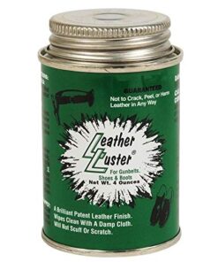 Leather Luster Hi Gloss Brilliant Patent Leather Finish 4 Ounce – Black