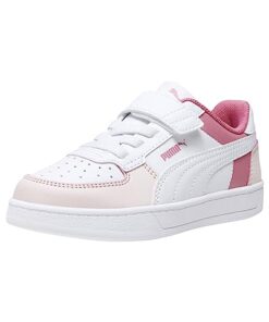 PUMA Caven 2.0 Alternate Closure Sneaker, Block White-Silver Sky-Strawberry Burst, 1 US Unisex Little Kid