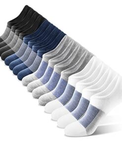 IDEGG No Show Socks Men Low Cut Ankle Short Socks for Men Casual Athletic Socks with Non Slip Grip (as1, numeric, numeric_11, numeric_14, regular, regular, Color AH-8 Pairs-4 Clors)