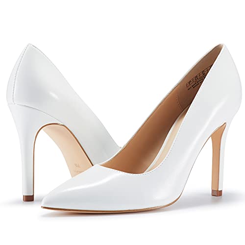 JENN ARDOR Women’s High Heels Dress Stiletto Pumps Fashion Pointed Toe 4inch Party Wedding Office Classic Shoes
