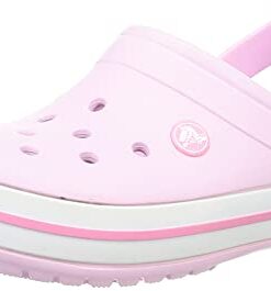 Crocs Unisex-Child Crocband Clogs (Little Kid/Big Kid), Ballerina Pink, 1 Little Kid