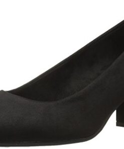 Easy Street Women’s Proper Dress Pump, Black Super Suede, 8