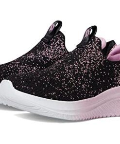 Skechers Kids Girls Ultra Flex 3.0-All Things S Sneaker, Black/Rose Gold, 3.5 Big Kid