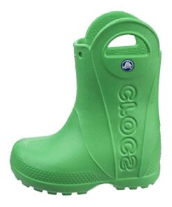 Crocs Kids’ Handle It Rain Boots , Grass Green, 10 Toddler