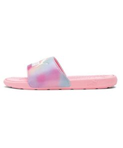 PUMA Cool Cat Slide Sandal, Peony White, 5 US Unisex Big Kid