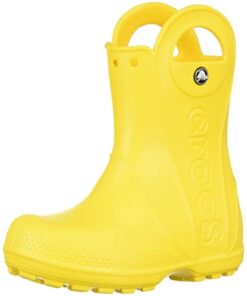 Crocs Kids’ Handle It Rain Boots , Yellow, 8 Toddler