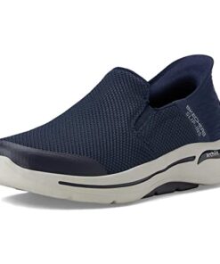 Skechers Men’s Gowalk Arch Fit Slip-Ins-Athletic Slip-On Casual Walking Shoes with Air-Cooled Foam Sneaker, Navy, 10.5 X-Wide