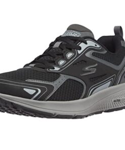 Skechers Men’s GOrun Consistent-Athletic Workout Running Walking Shoe Sneaker with Air Cooled Foam, Black/Grey, 16 X-Wide