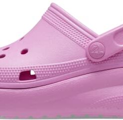 Crocs Unisex-Child Classic Cutie Platform Clogs, Taffy Pink, 5 Big Kid