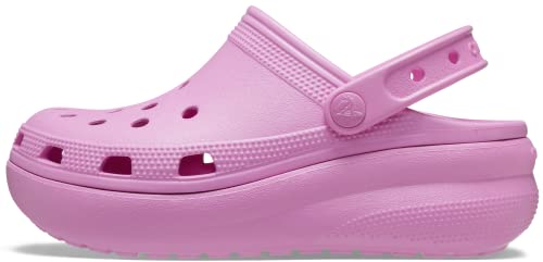 Crocs Unisex-Child Classic Cutie Platform Clogs, Taffy Pink, 5 Big Kid