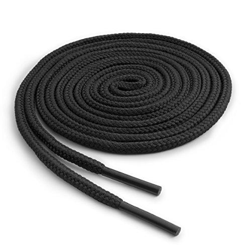 OrthoStep Round Athletic Black 36 inch Shoelaces 2 Pair Pack