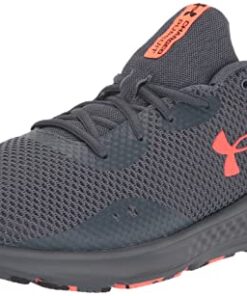 Under Armour Men’s Charged Pursuit 3 Running Shoe, Downpour Gray/Downpour Gray/After Burn, 11.5