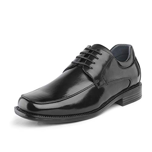 Bruno Marc Men’s Black Square Toe Classic Business Dress Shoes Goldman-01-11 M US
