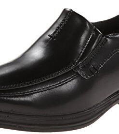 Deer Stags Boys’ Wise Dress Comfort Slip-On Loafer / Black / 4 Big Kid / Medium