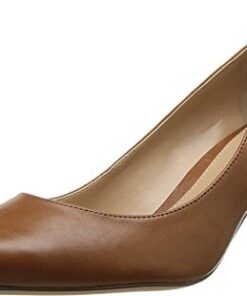 Lauren Ralph Lauren Women’s Lanette Pump Deep Saddle Tan Super Soft Leather 8.5 B – Medium