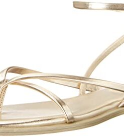 Steve Madden Women’s Agree Sandal, Gold, 7.5