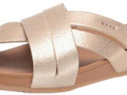 Reef womens Cushion Spring Bloom Slide Sandal, Champagne, 9 US