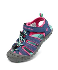 DREAM PAIRS Boys Girls Toddler 181105K Blue Fuchsia Mint Athletic Outdoor Summer Sandals Size 9 M US Toddler